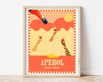 Lámina decorativa "Feelin' Spritzy Aperol Spritz"