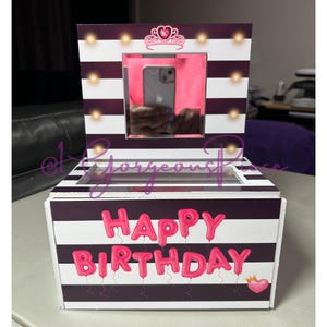 Caixa de presente para vaidade Sephora Design (8,5 x 11), inclui design de Páscoa e Feliz Aniversário, arquivos digitais em PDF para download