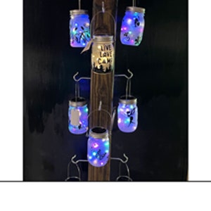 Whimsical Solar Lights, Mason Jars, Battery Operated