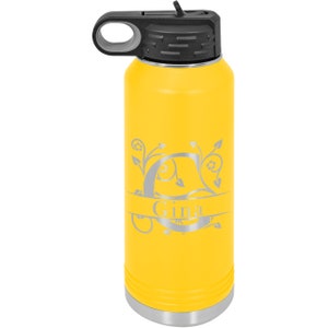 Personalized 32oz Water Bottle With Flip Top Lid Laser - Etsy