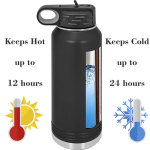 Personalized 32oz Water Bottle With Flip Top Lid Laser - Etsy
