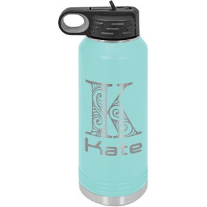Personalized 32oz Water Bottle With Flip Top Lid Laser - Etsy