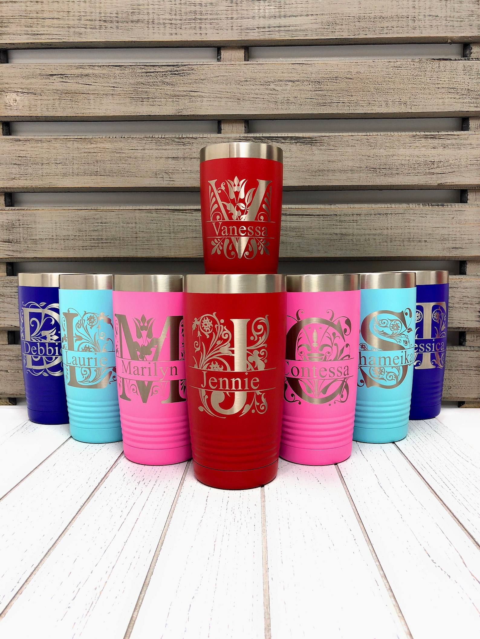 Personalized Tumbler 20oz with Lid and Straw Laser Engraved Etsy