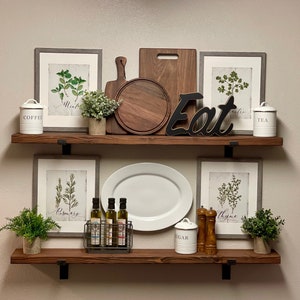 Floating Storage Shelf Rustic Farmhouse Wall Hanging - Temu