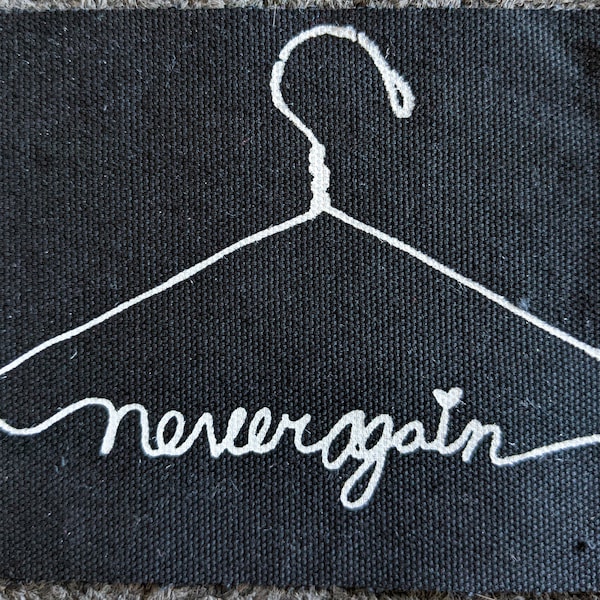 Hanger Never Again Etsy