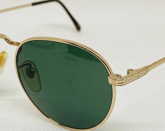 Polo Ralph Lauren 717 S EE2, Vintage 90s Antique Gold and Tortoise