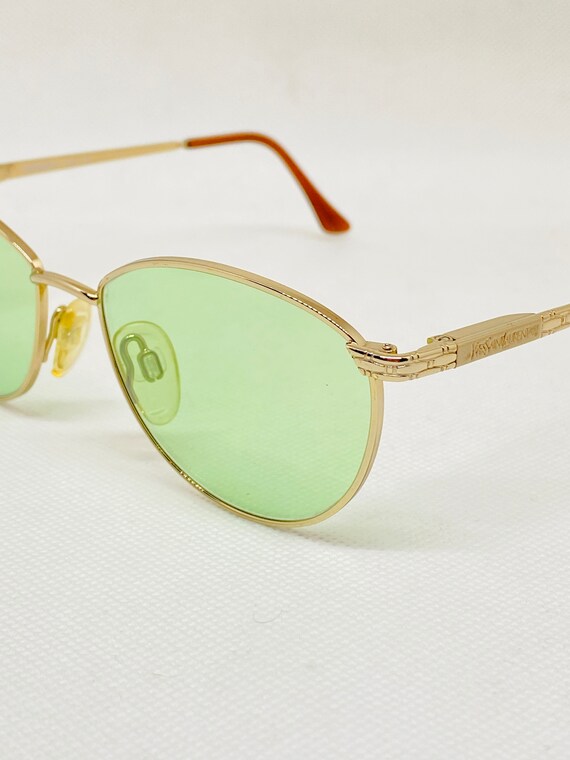 Yves Saint Laurent Women Sunglasses y101 130 Vintage Gold Oval Frame Yves Saint Laurent Women Sunglasses y101 130 Vintage Gold  main image 4