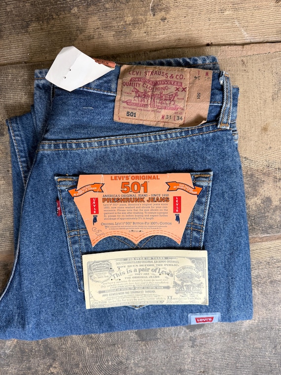 Deadstock Levi's 501 Jeans, Size W31 L34 - Etsy