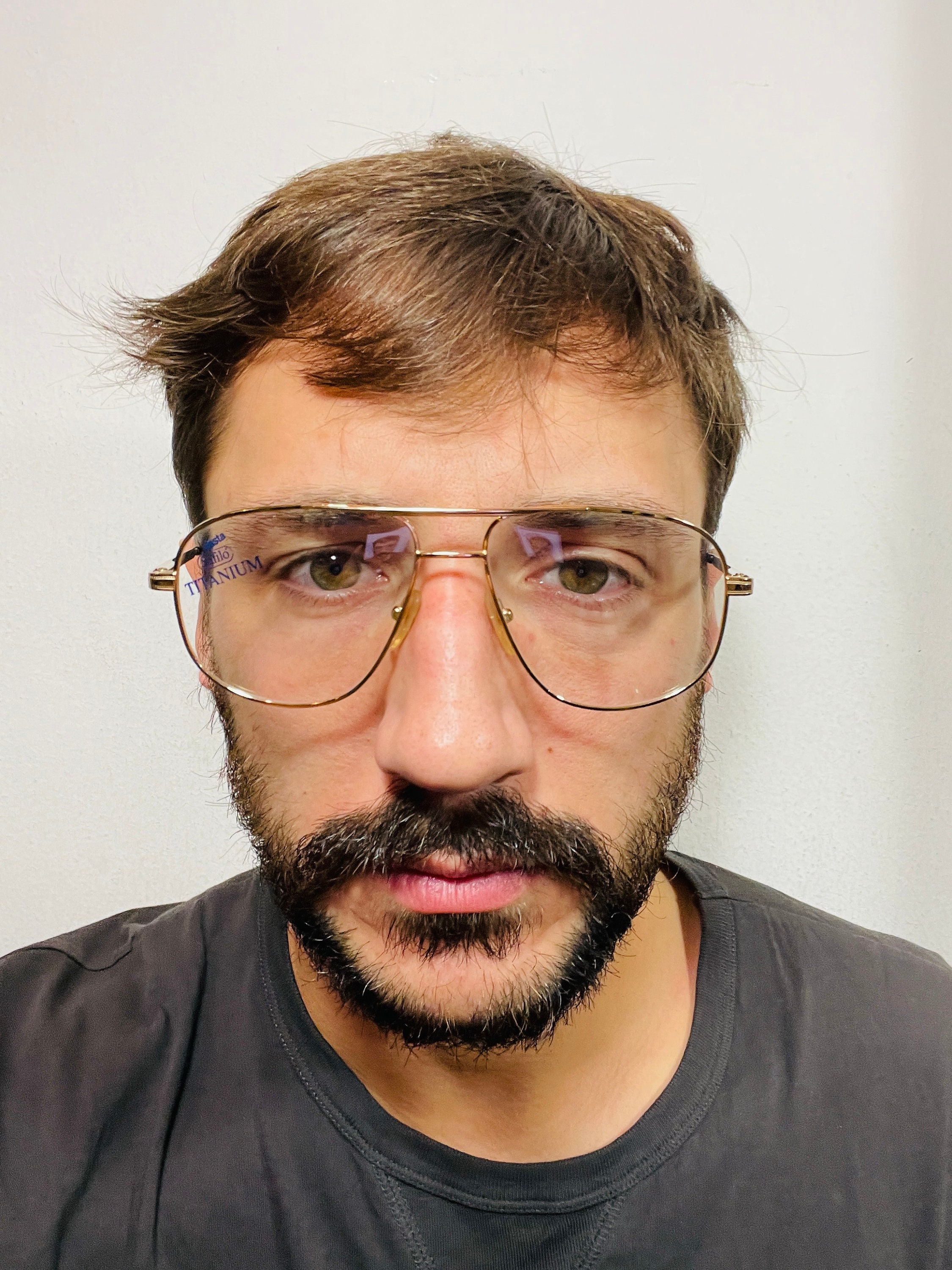 メガネ SAFILO Safilo - Mmi 0075 - 79u/15 mud (MMI 0075 79U/15 MUD) Safilo Italy RANELLA 01 275 47-20-140 Gray Horn Full Rim