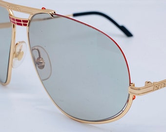 Vintage 70s Ferarri Pilot Folding Gold Framed Sunglasses Vtg ferrari folding sunglasses - Gem main image 2