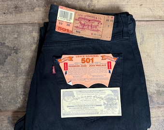 90' Made in USA New Levi's 501 W33,5 L36 Vintage Deadstock With