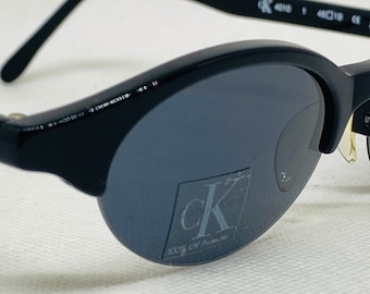 Calvin Klein CK 4034 070 Black Sunglasses Black Lens 53-18  display picture 1