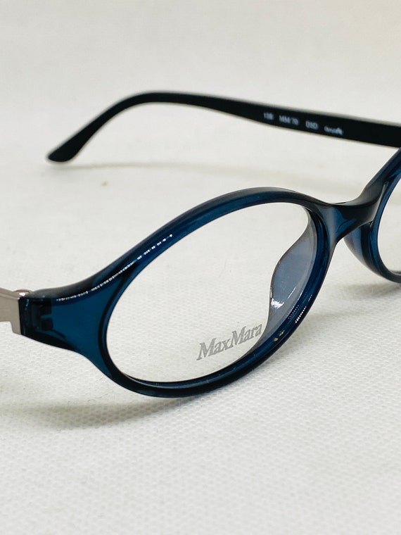 Max Mara Blue Plastic Glasses Women\'s (Frames) Max Mara MM1372 Womens Plastic Eyeglass Frame 038I Blue Horn  main image 4