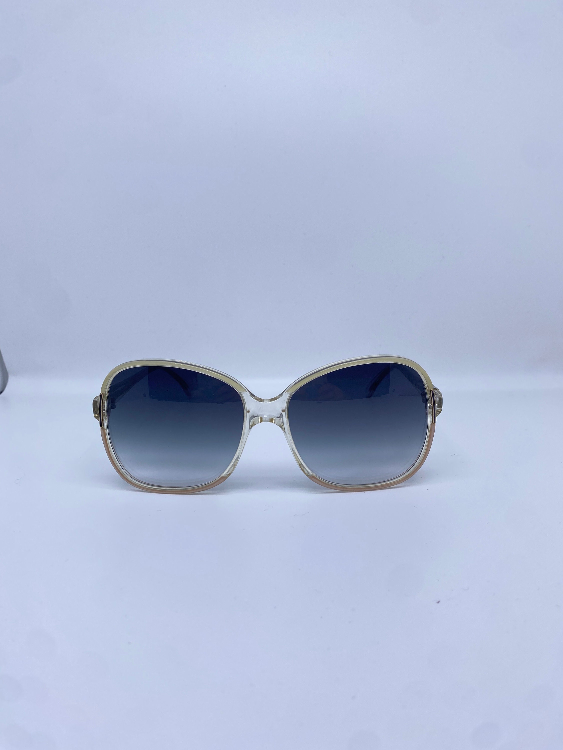 Lunettes De Soleil Vintage Carita Paris - Monture Ronde Argentée Rétro