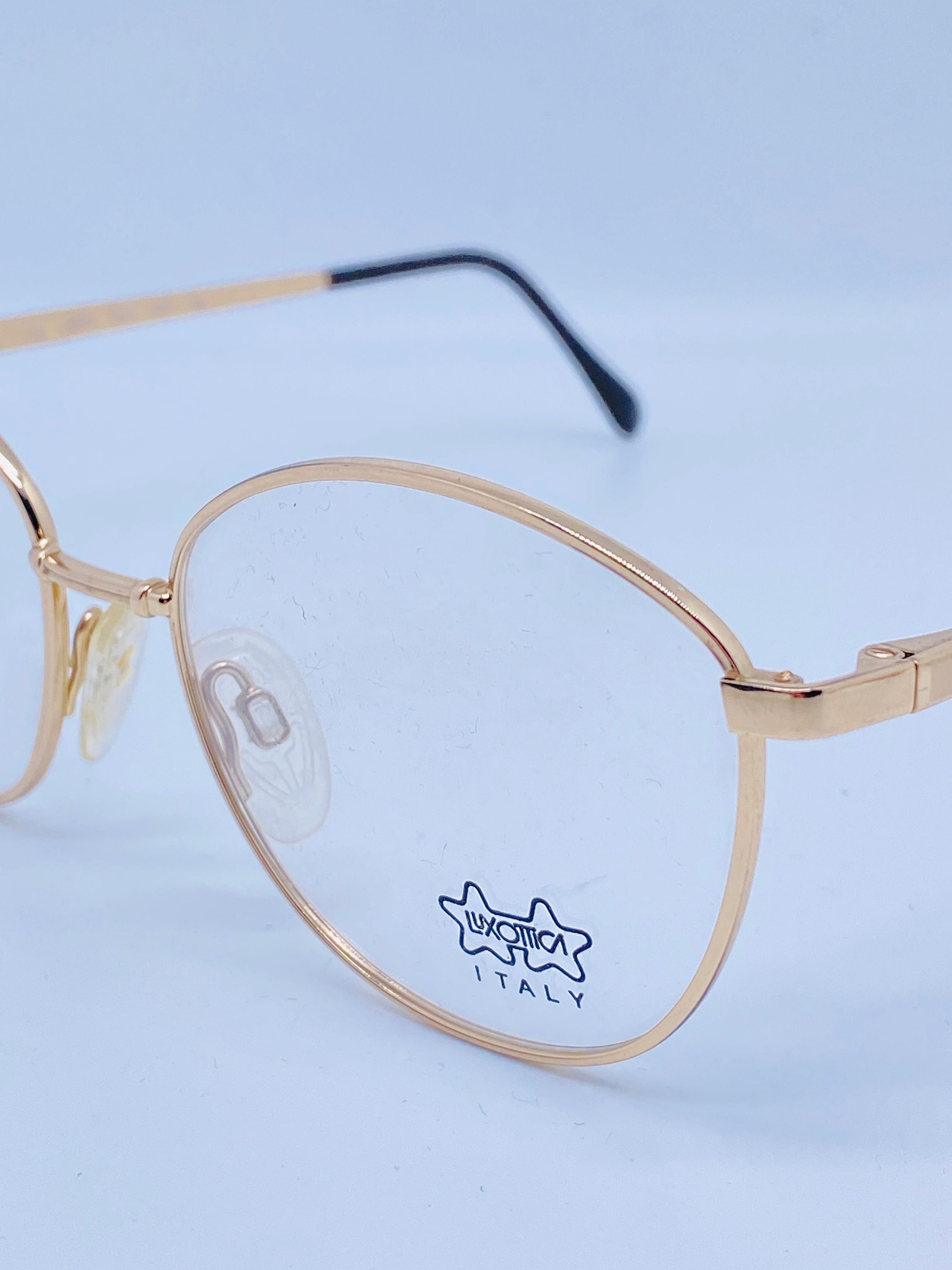 DEADSTOCK Glasses 52 - 135 2146 LUXOTTICA Etsy GEP 18K Vintage 17