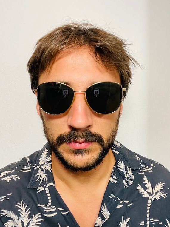 LUXOTTICA gep 18k 2145 52 16 135 vintage sunglasses D… Gem