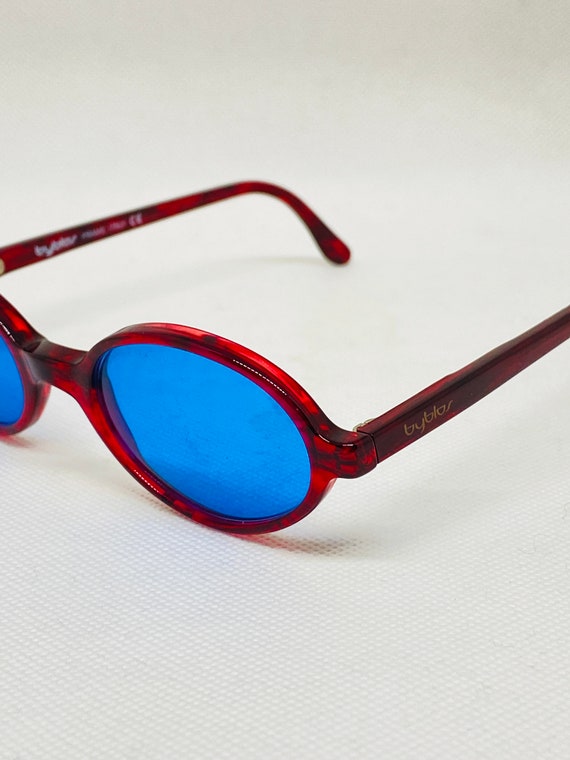 Vintage Deadstock Retro Sunglasses Lot of 4 Red Pink Blue Turquoise Unisex Blue 1970s Vintage Sunglasses for sale | eBay main image 4