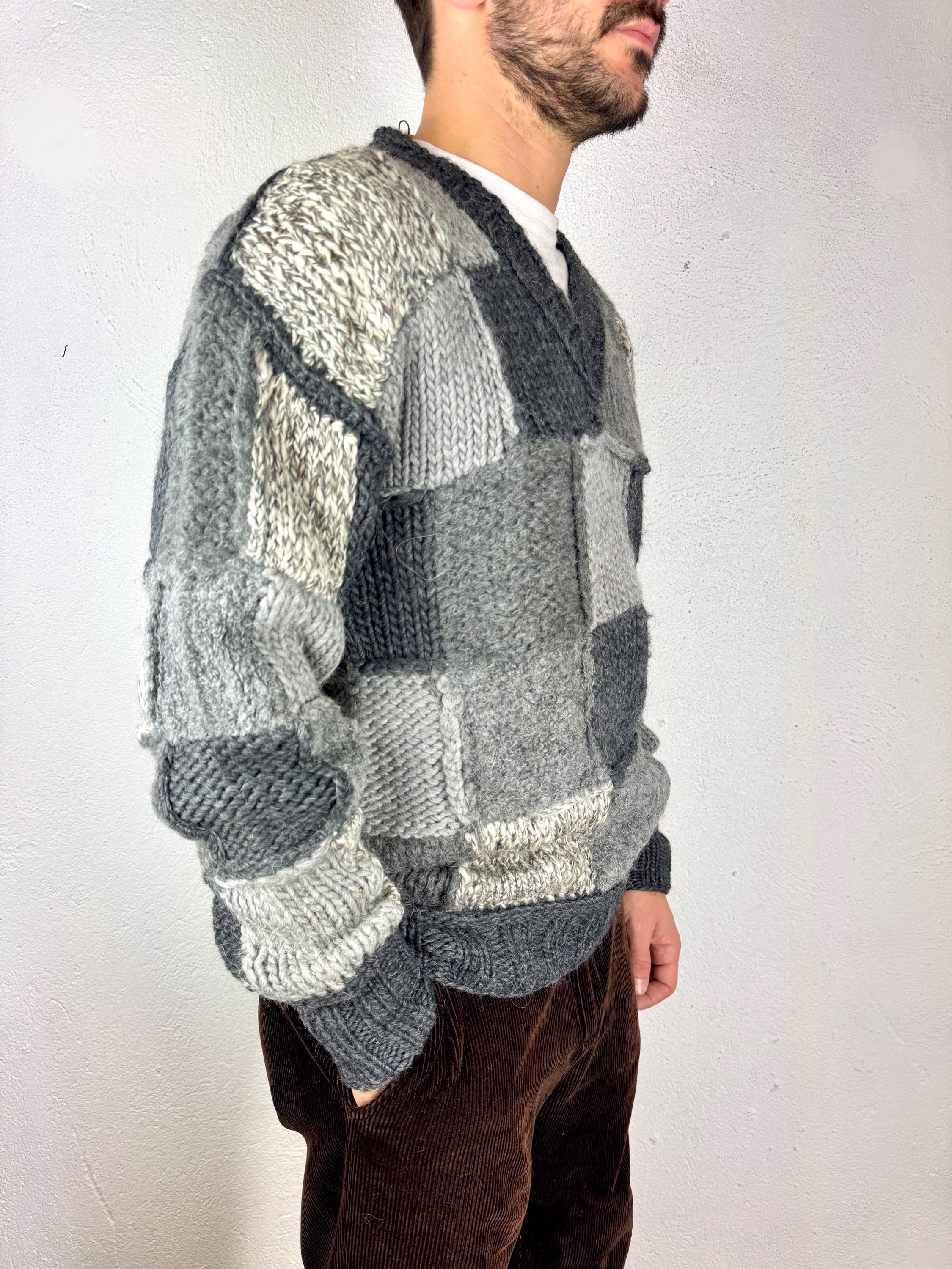 Pull Dolce & Gabbana Vintage Années 90 - Laine, Col Haut - Taille L - Occasion Avec Petits Défauts