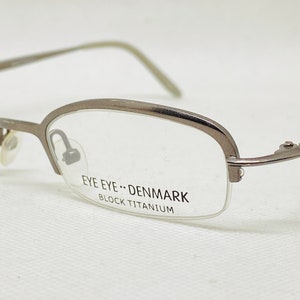 EYE EYE DENMARK titanium z 705b 185 48 21 vintage glasses deadstock