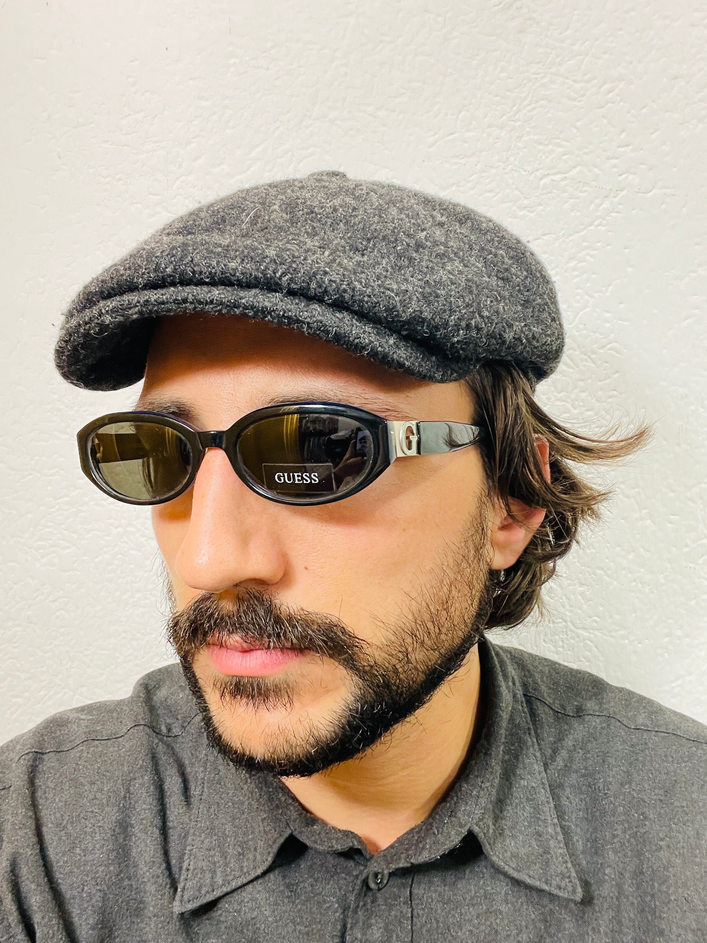 【関税込み】GUESS USA ブラウン クラックルレザー ベスト GUESS Gu 289 Wink Indbk 3 52 17 140 Vintage Sunglasses