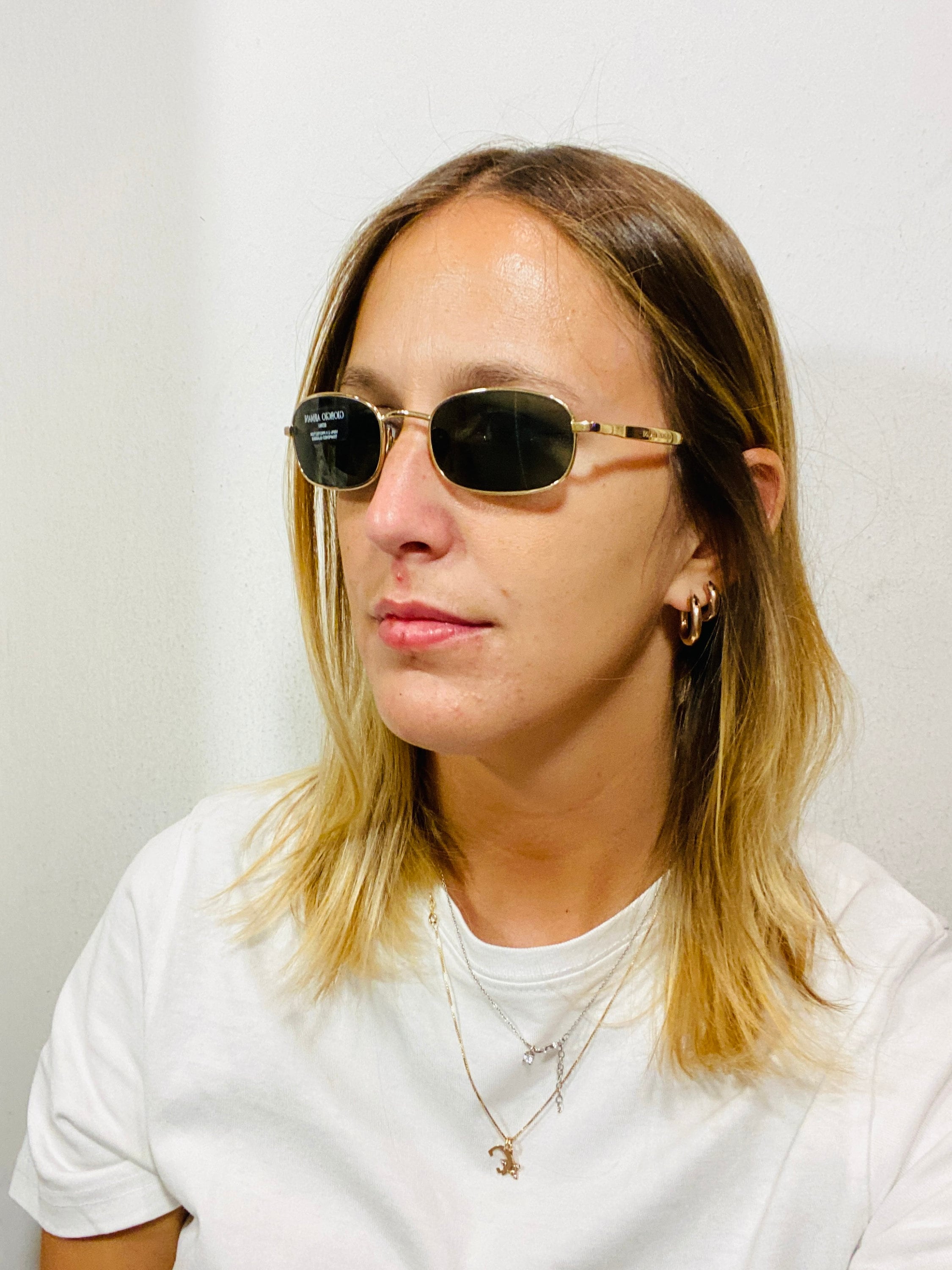 GIORGIO ARMANI 671 743 Small 50 20 135vintage Sunglasses DEADSTOCK