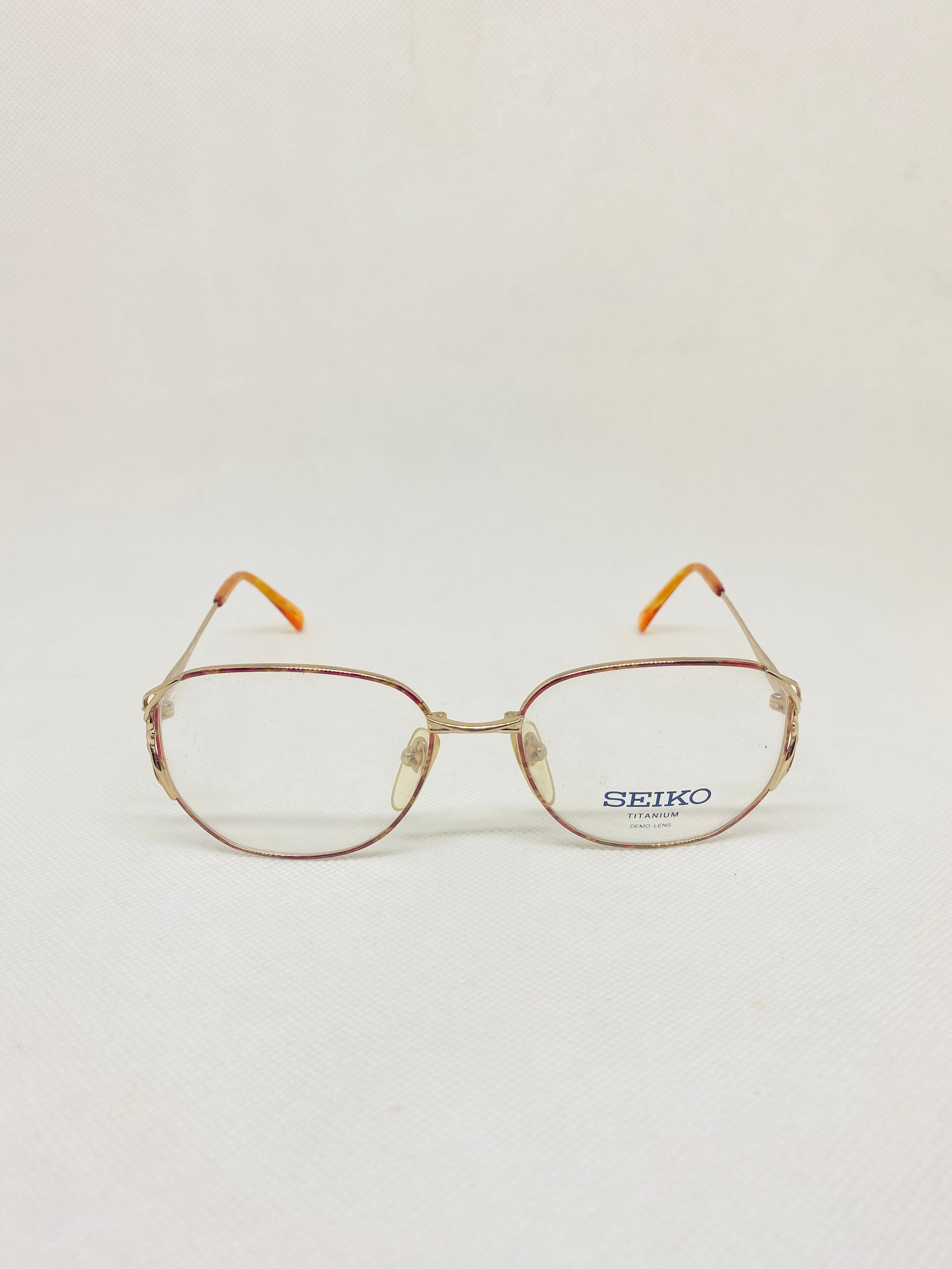 Vintage Seiko Titanium 1001‎ 135 Eyeglasses with Case SEIKO T029 026 48 19 135 Vintage Glasses DEADSTOCK - Etsy  main image 3