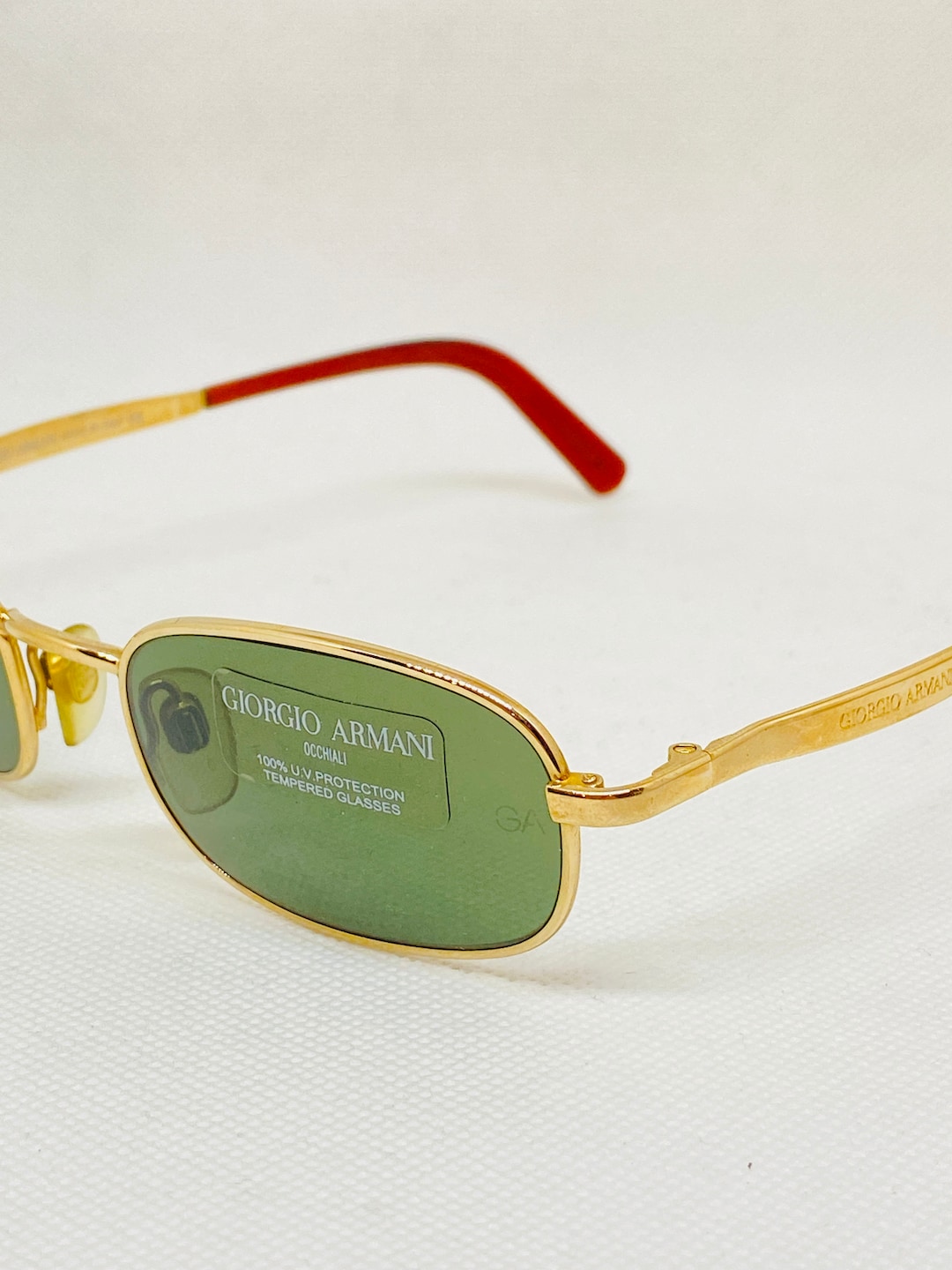 GIORGIO ARMANI 671 743 Small 50 20 135vintage Sunglasses DEADSTOCK