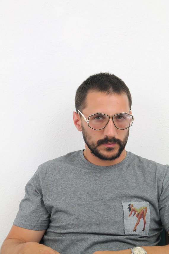 Lunettes De Soleil Vintage Cazal 165/163 - Modèle Deadstock Transparent Pour Homme