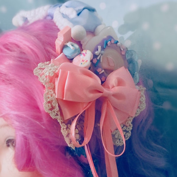 Kawaii Sweet Lolita Candy Hair Clip Decora kei mode kawaii mode ott Lolita accessoires cheveux kawaii bijoux bijoux Kitty Donut