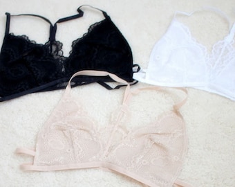 Buy 2 Get 1 Free Item, Triangle Lace Bralette