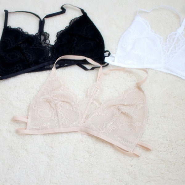 Buy 2 Get 1 Free Item, Triangle Lace Bralette