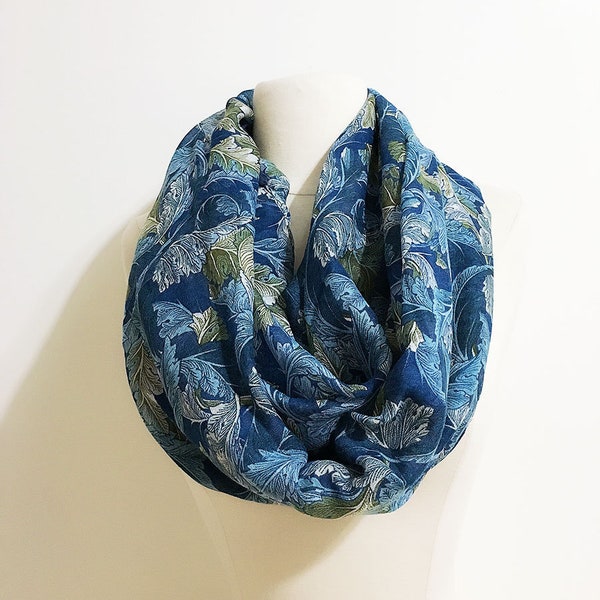 Blue Leaves Scarf main image 1