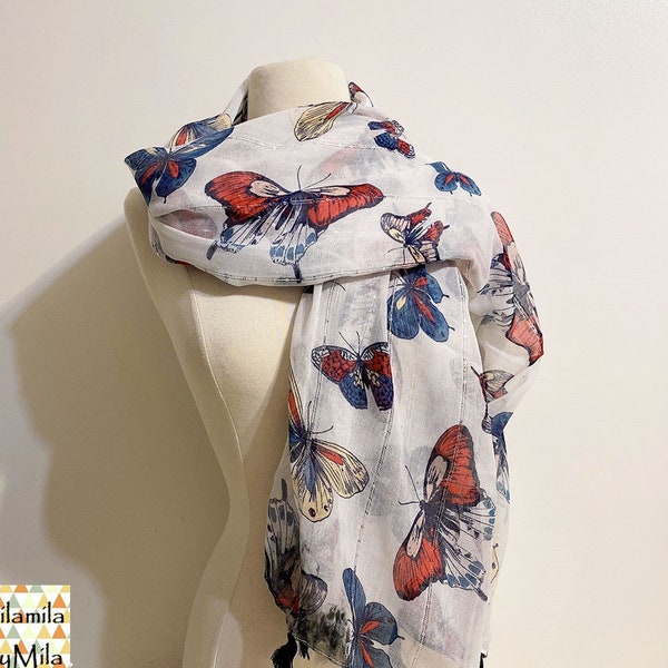 Monarch Butterfly Scarf