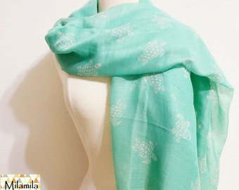 Green Turtle Scarf