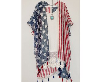 Lightweight Buffalo Check Kimono main image 0