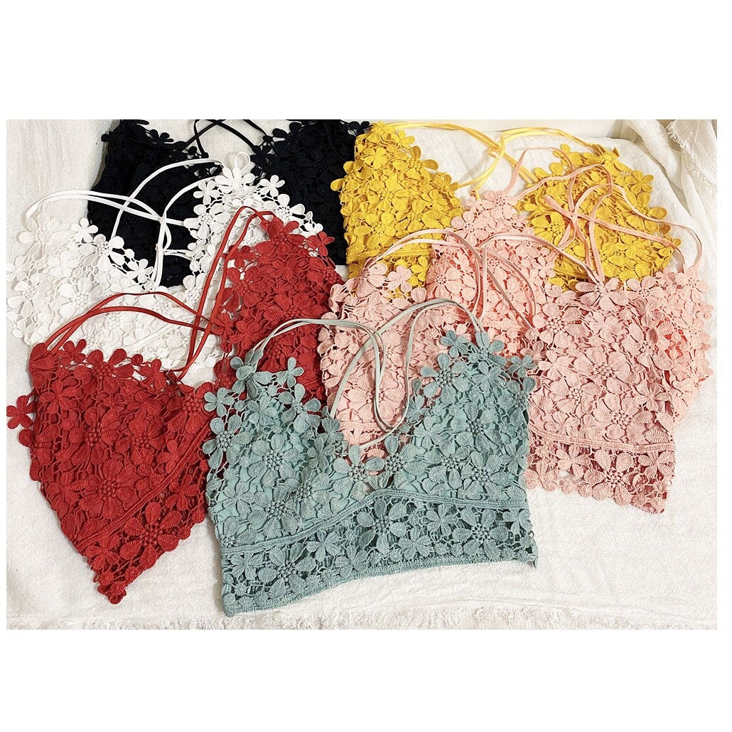 Crochet Cut Out Bralette