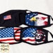 American Flag Black Face Mask 