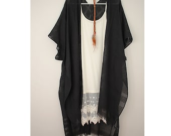 Lightweight Black Kimono