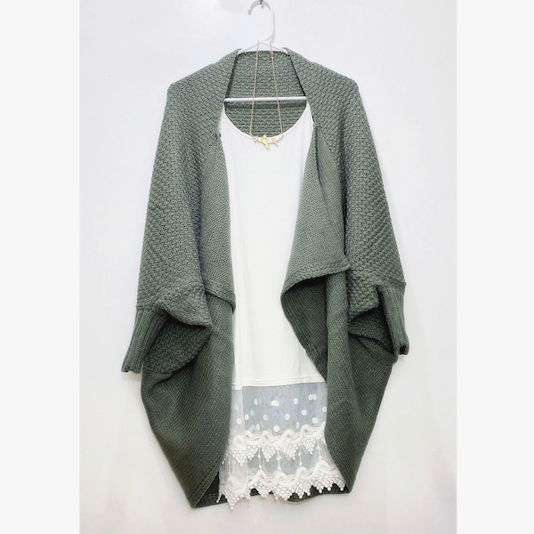 shawl poncho sweater