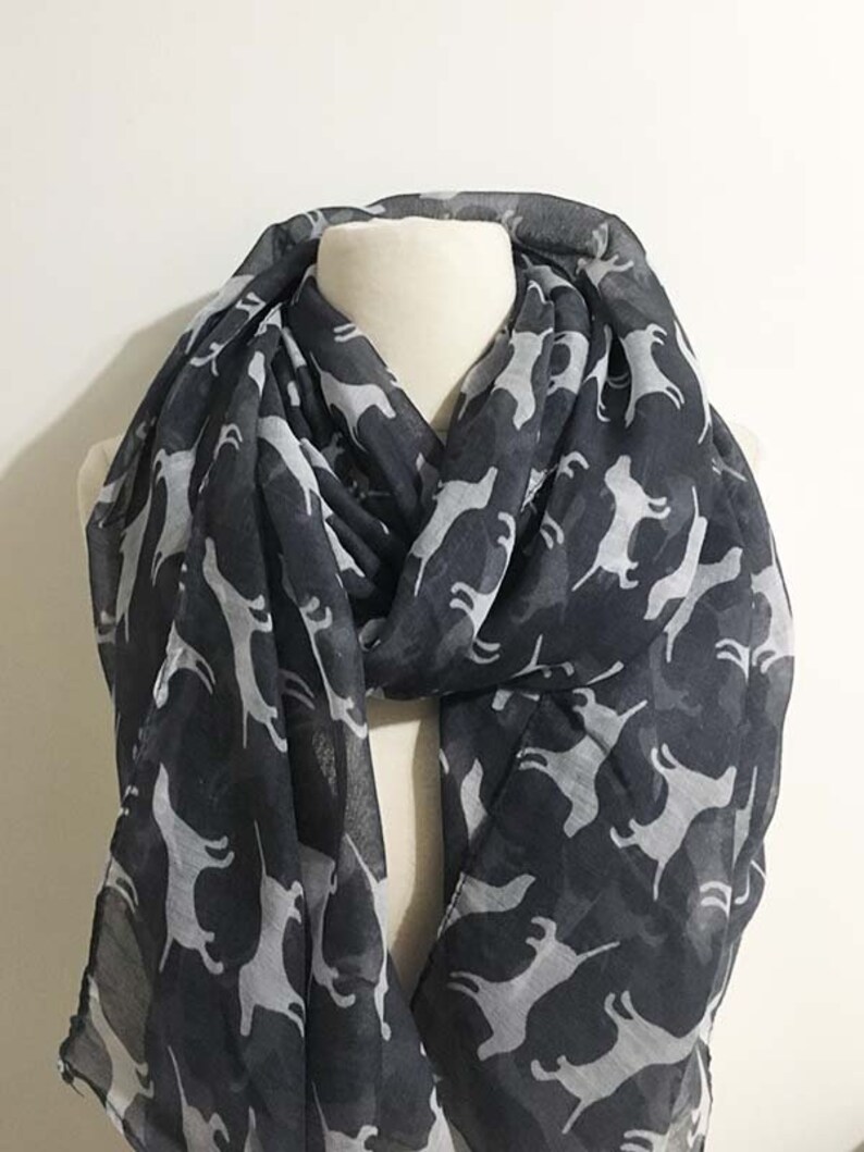 Labrador Dog Scarf off White Dog Scarf Women Dog Print Etsy