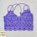 Lavender Purple Lace Bralette 