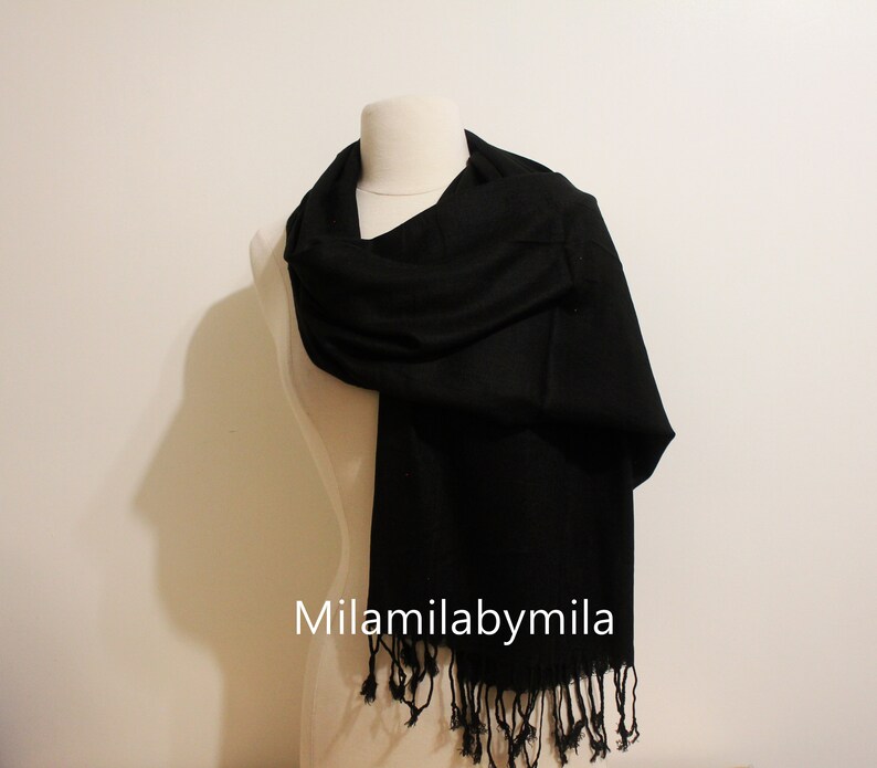 black pashmina scarf