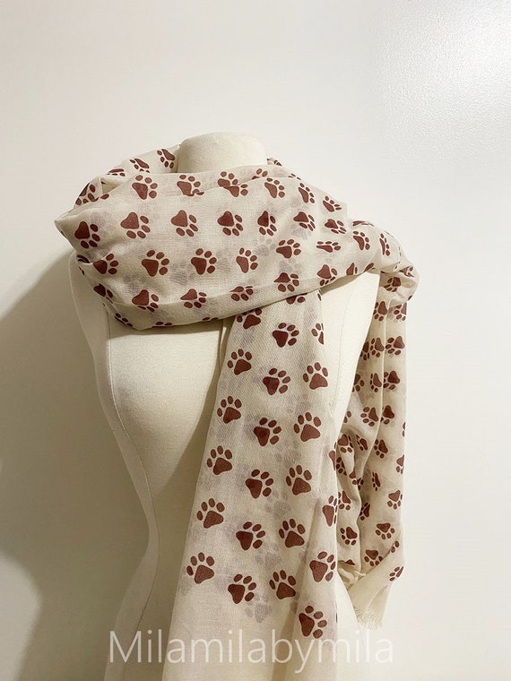 Dog paw scarf deals