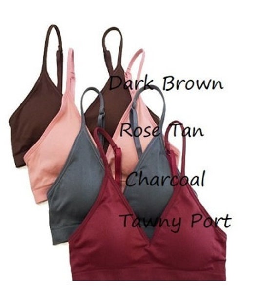 Seamless Padded Bra - Light brown - Ladies