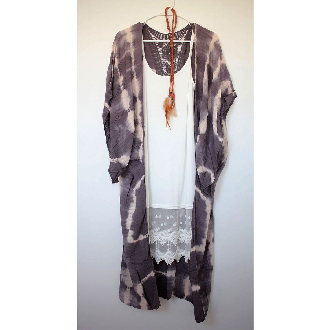 Lace Maxi Kimono main image 1