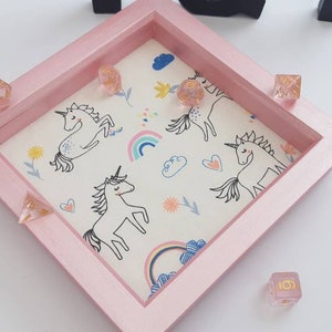 Unicorn Dice Tray, Rolling Tray, Personalised Tray, Tabletop Gamer, Roll Play Games, Dungeons and Dragons, DND, Dice Tray Gift