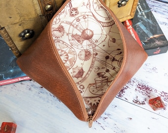 Ready to Ship - Handmade Occult Dice Bag for Dungeons and Dragons Dice Sets, Tokens, RPG, TTRPG, DND, Bag of Holding