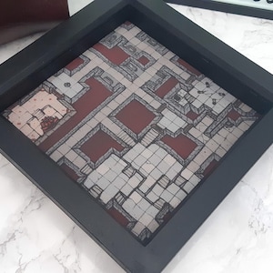 Dungeon Map Würfelwürfel - Burgund