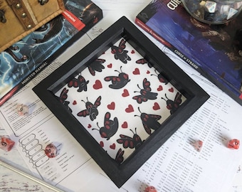 Mothman Dice Tray Personalised Dnd Dice Tray, Gaming Dice Tray, TTRPG Dice Tray,