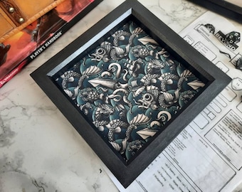 Sea Monster Dice Tray, Personalised Dnd Dice Tray, Gaming Dice Tray, TTRPG Dice Tray,